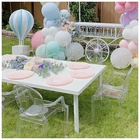 Heavenly Collection Clear Acrylic Kids Armchair SET OF 2