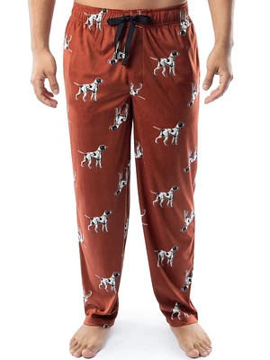 IZOD Men's Silky Fleece Sleep Pant, Dog Print