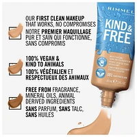 Rimmel KIND & FREE Perfecteur de Teinte 100 % végétalien, formulé avec de la vitamine E