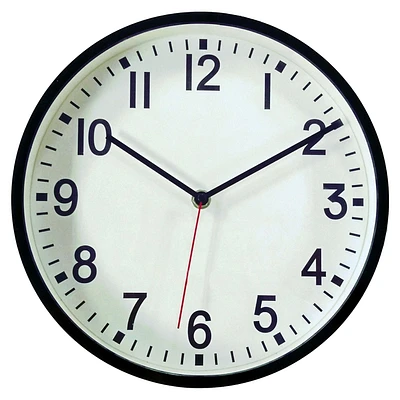 hometrends Black Contemporary Wall Clock