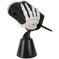 Halloween Lightshow Projection w/Base-Moving Silhouette Reaching Hands Witch (Purple/Green)