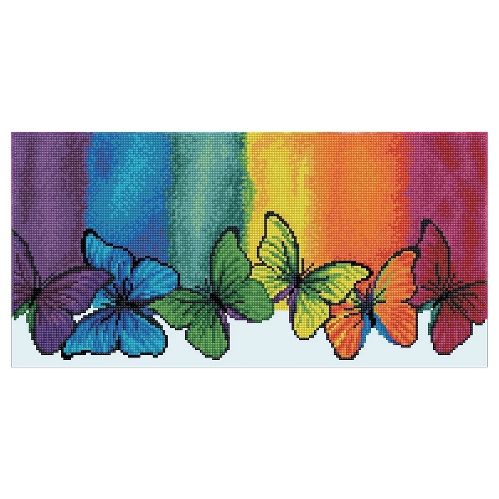 Diamond Dotz, Butterfly Rainbow, Age 14+, Diamond Art Kit, Crafts