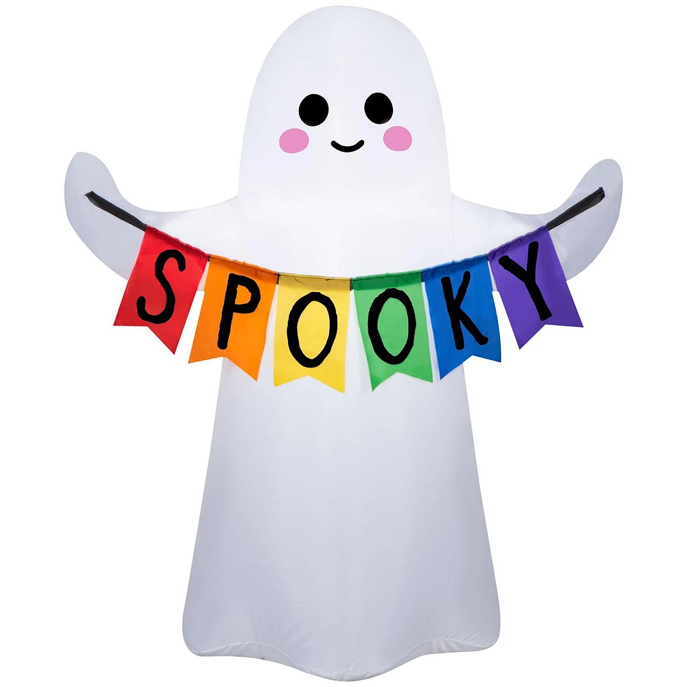 Airblown Ghost w/Spooky Banner