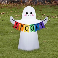 Airblown Ghost w/Spooky Banner