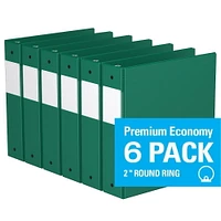 Davis Group, Premium Economy, Round Ring, Binder, 6 Pack