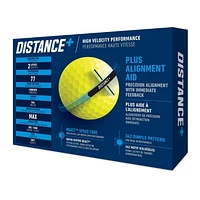 DISTANCE+ GOLF BALLS, DESIGNED FOR SPEED