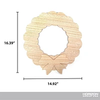 On the Surface DIY Wooden Wreath Décor, 16.35” x 14.92”