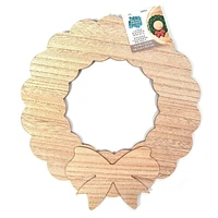 On the Surface DIY Wooden Wreath Décor, 16.35” x 14.92”