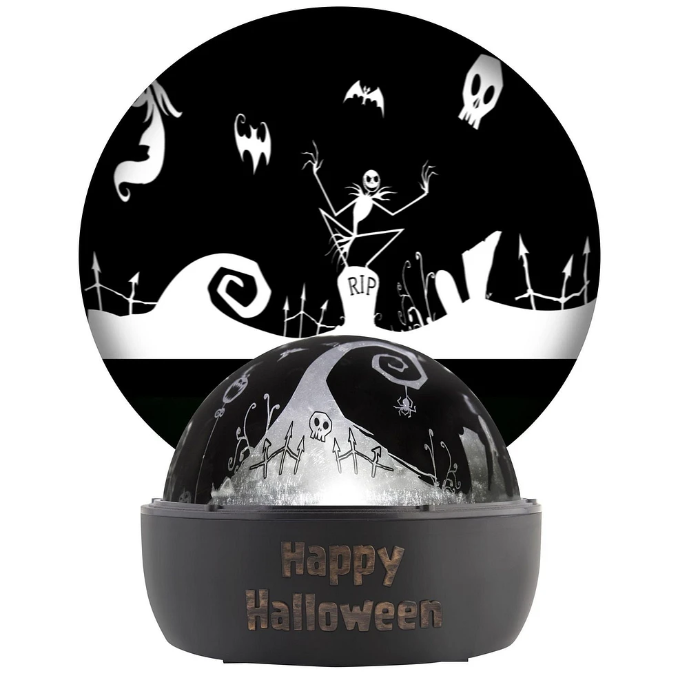 Halloween Lightshow Projection-Tabletop ShadowLights-Jack Skellington-Disney (White