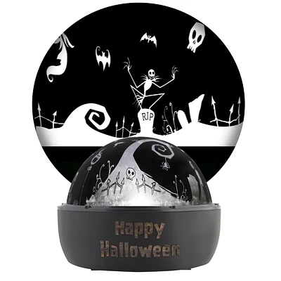 Halloween Lightshow Projection-Tabletop ShadowLights-Jack Skellington-Disney (Blanc)