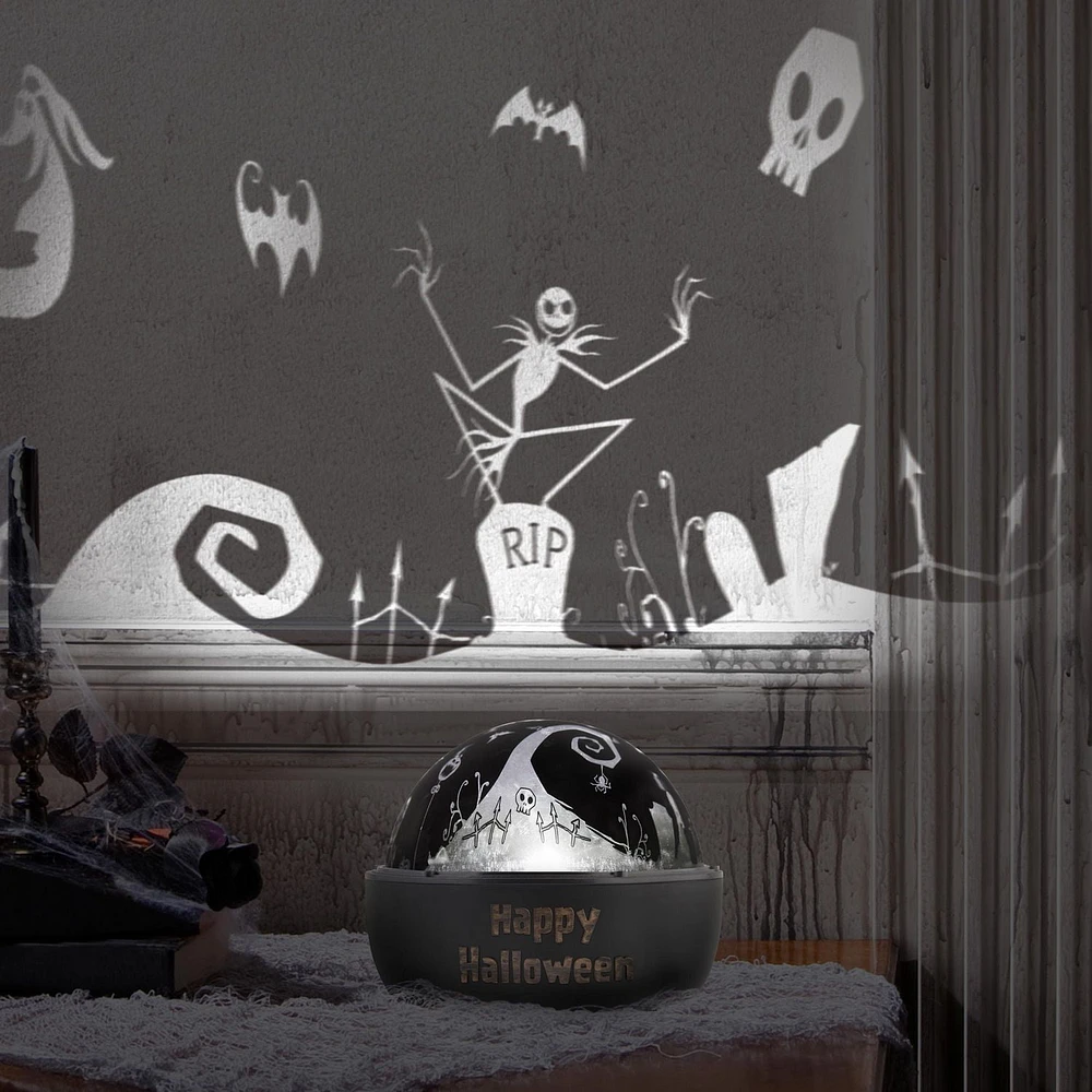 Halloween Lightshow Projection-Tabletop ShadowLights-Jack Skellington-Disney (White