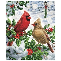 Diamond Dotz, Cardinal, Age 14+, Christmas, Festive, Diamond Art Kit, Crafts