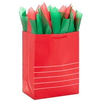 Hallmark Red and Green Bulk Tissue Paper for Gift Wrapping (100 Sheets) for Gift Bags, Christmas Presents, Holiday Crafts and More