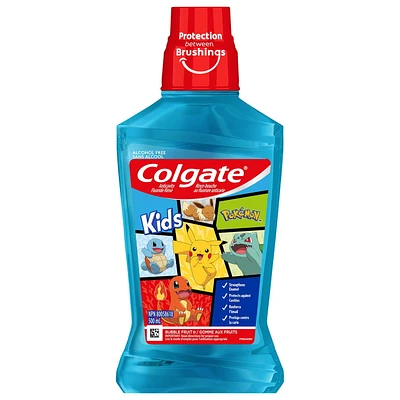 Colgate Kids Anticavity Pokémon Mouthwash, Pokémon - 500mL, Colgate Pokémon Mouthwash