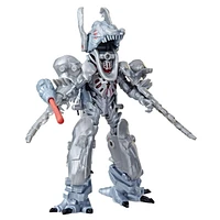 Marvel Mech Strike Mechasaurs 4.5" Ultron Primeval with T-R3X Mechasaur Action Figures, Super Hero Toys, Ages 4 and Up