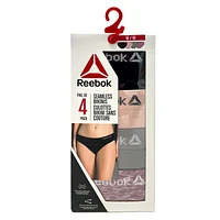 Paq. de 4 culottes bikini sans coutures Reebok pour dames