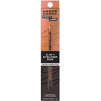 Hard Candy Party Lines 2-In-1 Pencil Eyeliner Duo, Matte and Metallic, 1g