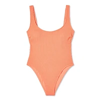 No Boundaries Women's Scoop Neckline Swimsuit