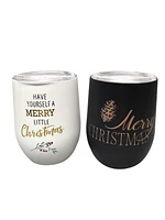 Holiday Time Pack of 2 Double Wall Tumbler