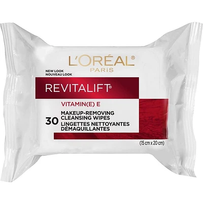L'Oréal Paris Revitalift Lingettes Nettoyantes Démaquillantes, 30 lingettes 30 lingettes