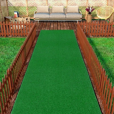 Ottomanson Evergreen Grass Collection Artificial Turf Area Rug