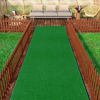 Ottomanson Evergreen Grass Collection Artificial Turf Area Rug