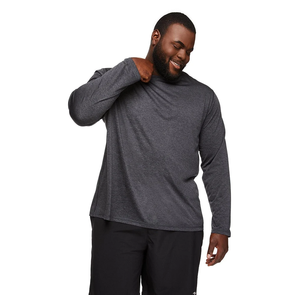 Athletic Works Big Men's Long Sleeve Slim-Fit Tee