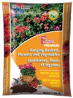 Floral Premium Garden Soil for Hanging Baskets, Flowers & Vegetables 28.3L