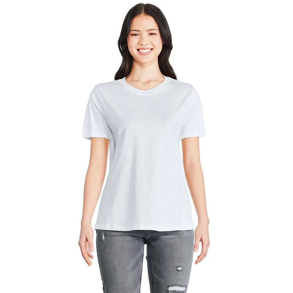 T-shirt à encolure ras du cou George pour femmes Tailles TP–TTG