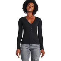 T-shirt henley George pour femmes Tailles TP–TTG
