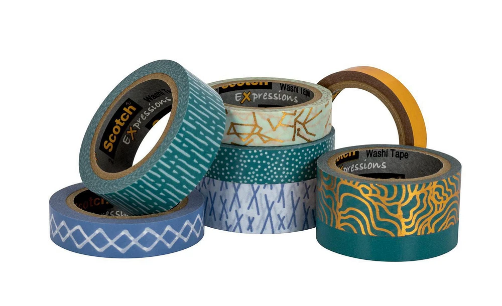 Scotch Expressions Washi Tape C31x, C61x, C71x, C101x, Variety of colours