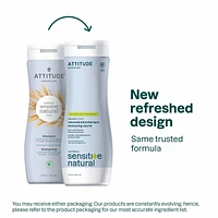 ATTITUDE oatmeal sensitive natural, Volume & Shine Shampoo, Unscented, 473 mL