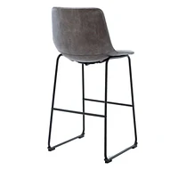 Heavenly Collection Gray Bar Stool 30"