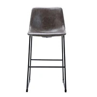 Heavenly Collection Gray Bar Stool 30"