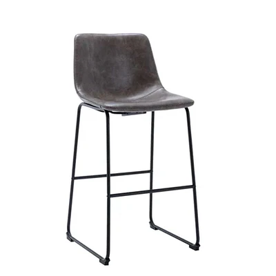 Heavenly Collection Gray Bar Stool 30"