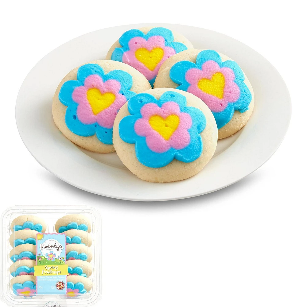 Kimberley’s Bakeshoppe Spring Shaped Frosted Sugar Cookies, 10 cookies, 383 g