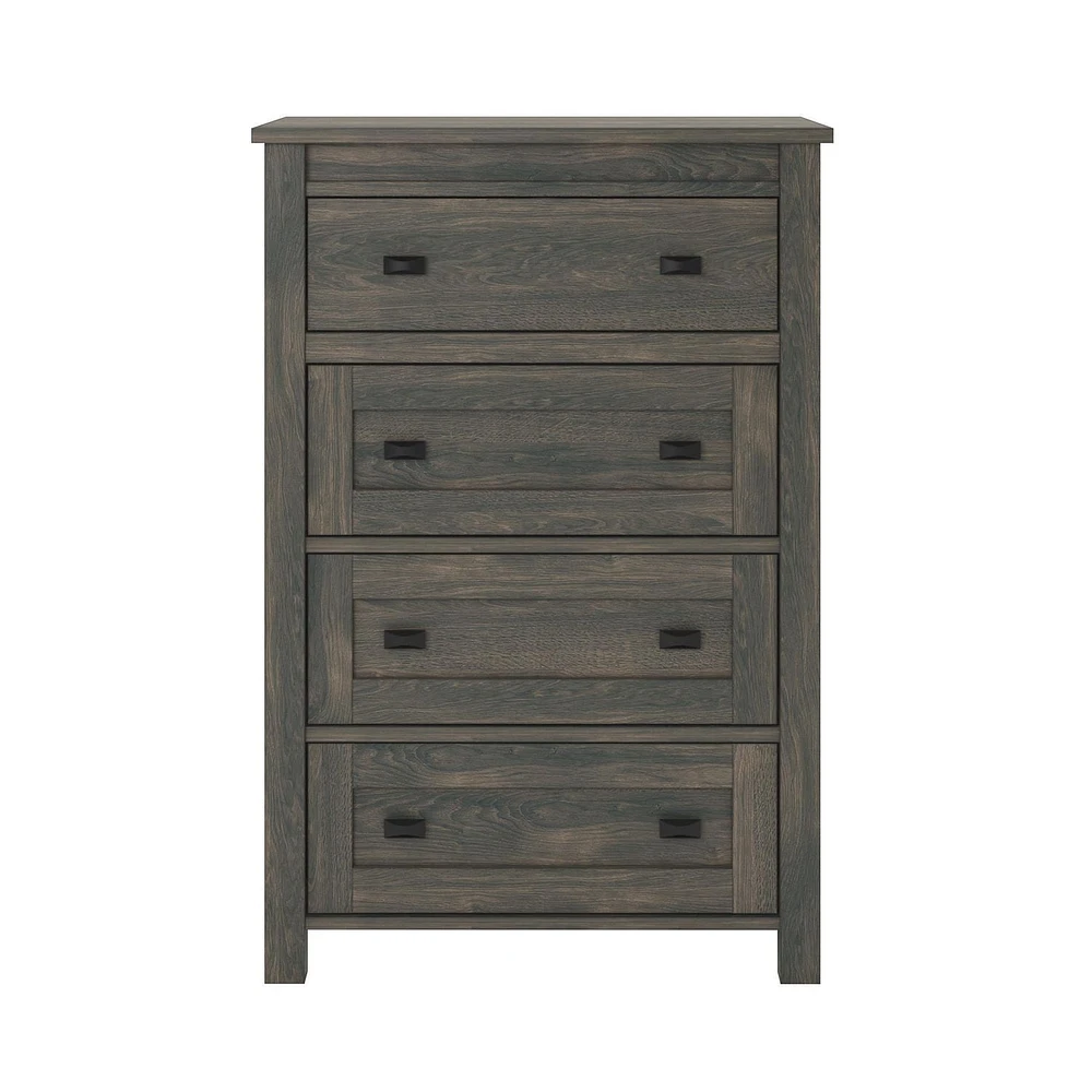 Farmington 4 Drawer Dresser, Weathered Oak