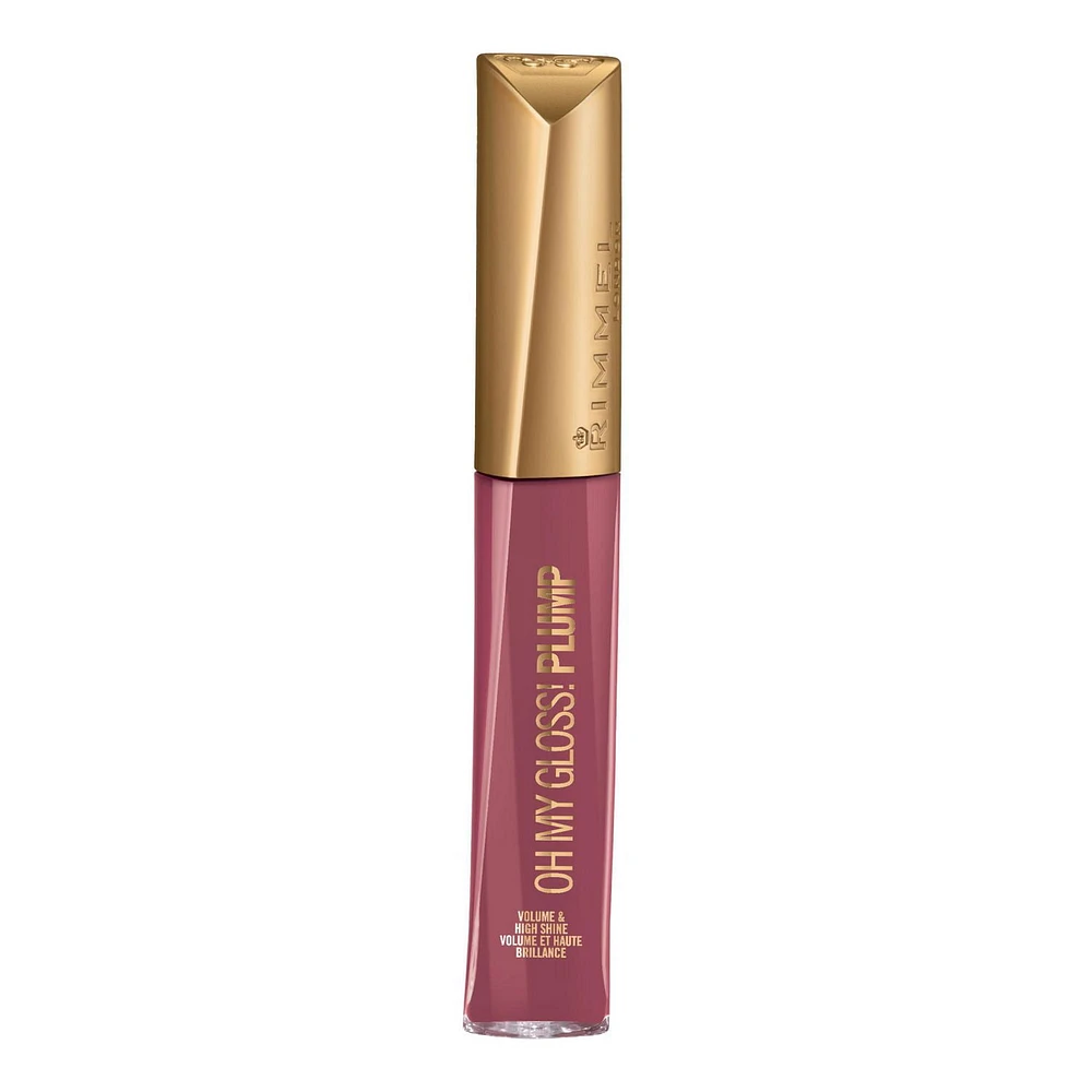Rimmel Oh My Gloss! Lip Plump, infused with cinnamon oil, camphor, and capsicum, for volume & high shine, 100% Cruetly-Free, Plumping, high shine lip gloss