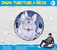 Pathfinder Large 49" heavy-duty wolf snow tube for ages 14 years +