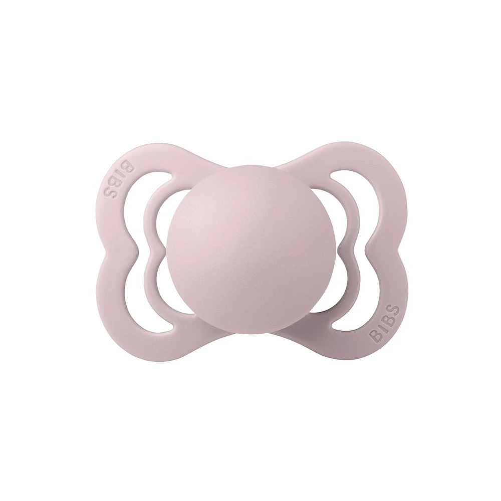 BIBS Supreme Baby Pacifiers | BPA-Free Natural Rubber Pacifier | Made in Denmark | Set of 2 Soothers (0-6 Months)