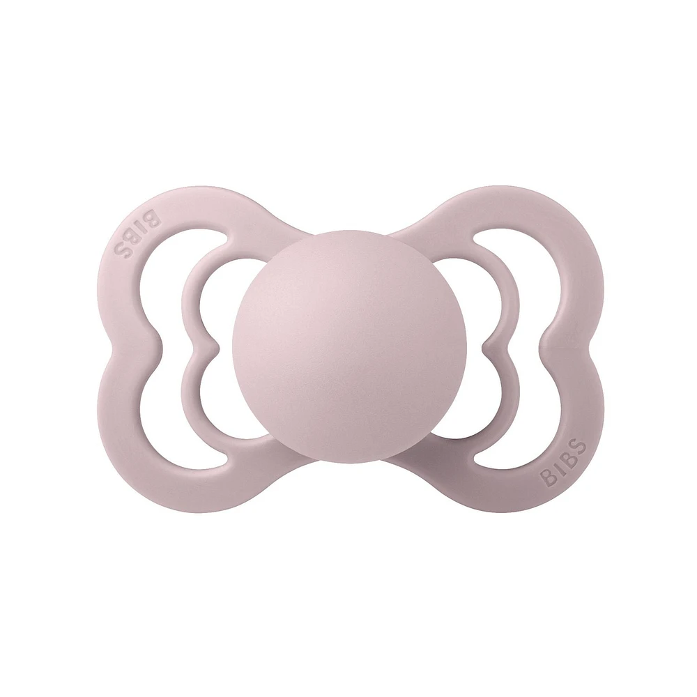 BIBS Supreme Baby Pacifiers | BPA-Free Natural Rubber Pacifier | Made in Denmark | Set of 2 Soothers (6-18 Months)