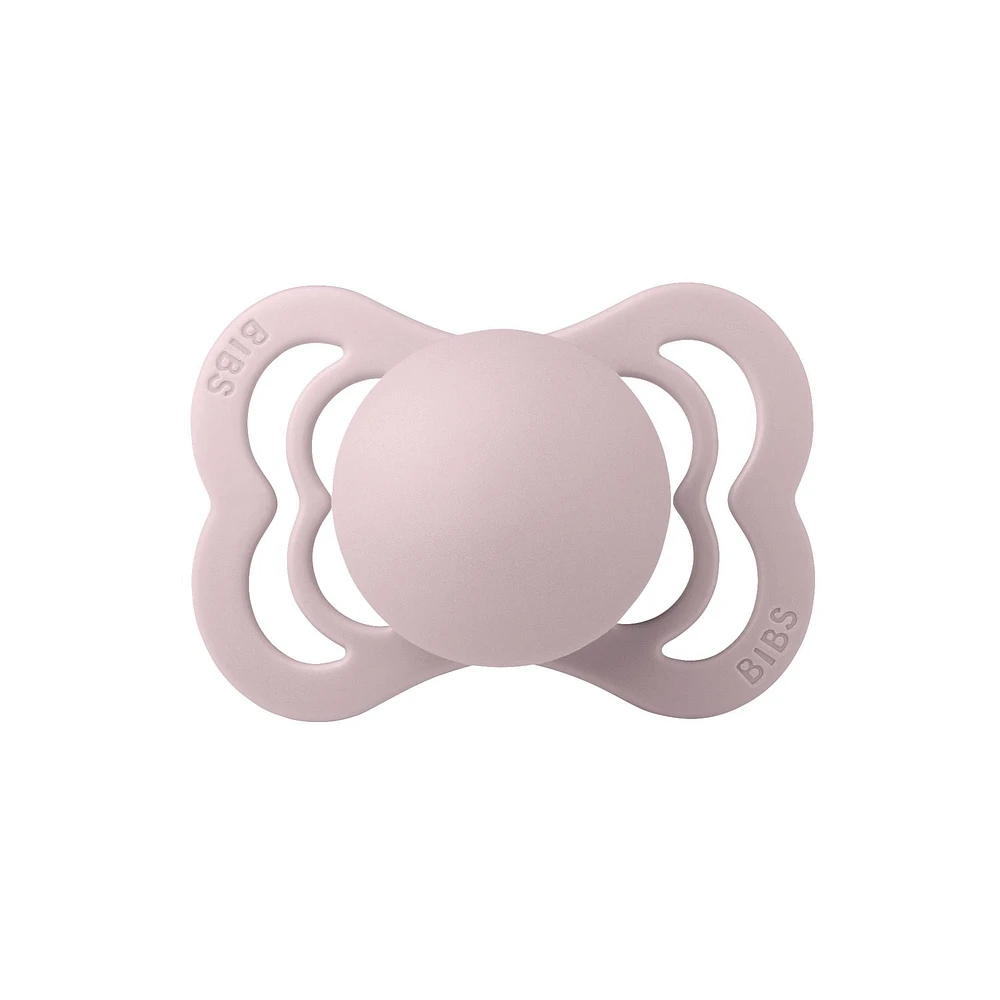 BIBS Supreme Baby Pacifiers | BPA-Free Natural Rubber Pacifier | Made in Denmark | Set of 2 Soothers (6-18 Months)