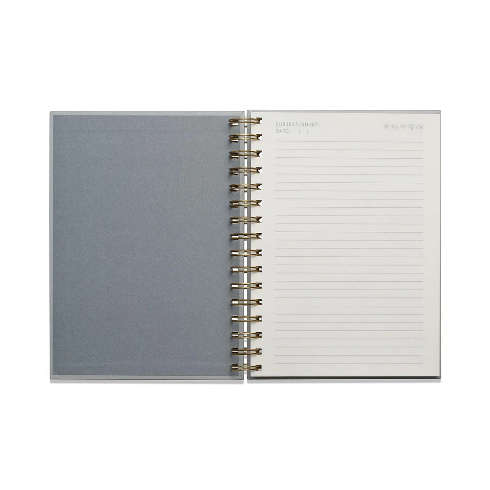 Think Ink Twin Wire Textured Journal Gray