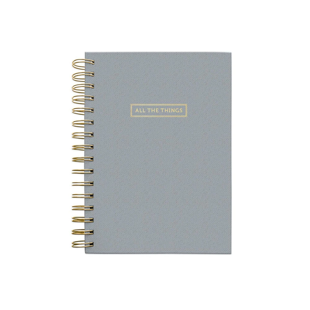 Think Ink Twin Wire Textured Journal Gray