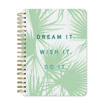 Think Ink Twin Wire Printed Journal Palm Leaves