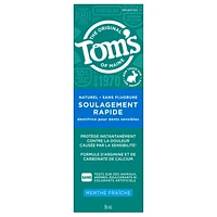 Dentifrice naturel Soulagement rapide de la sensibilité Menthe fraîche