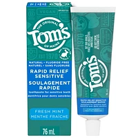 Dentifrice naturel Soulagement rapide de la sensibilité Menthe fraîche