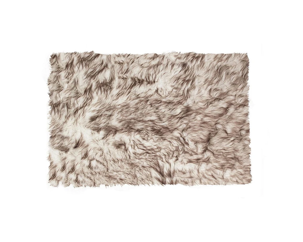 H-Luxe Hudson Faux Fur2'X3' Rug