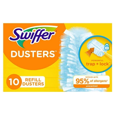 Swiffer Dusters Multi-Surface Duster Refills for Cleaning, Unscented, 10 count