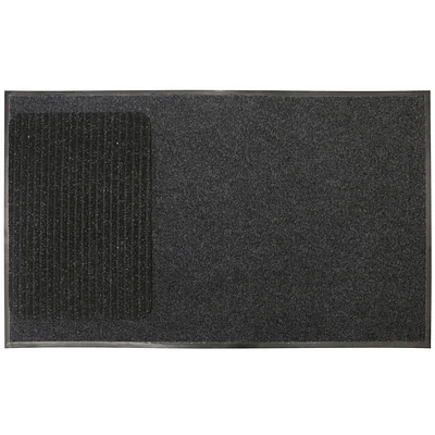 30-inch x 48-inch + 16-inch x 24-inch BOGO Charcoal Needlepunch Mats with Vinyl Backing